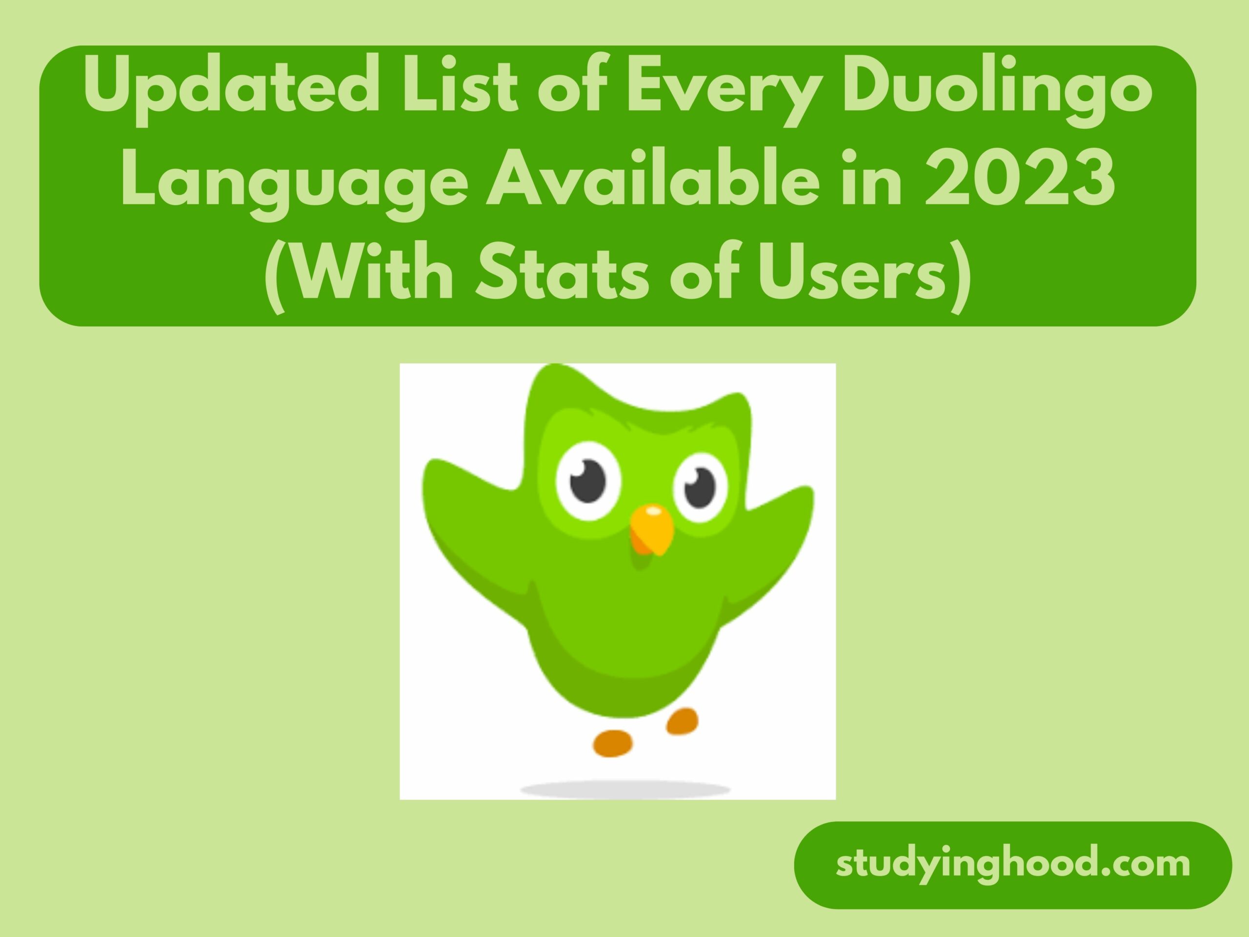 Updated List of Every Duolingo Language Available in 2023 (With Stats of Users)