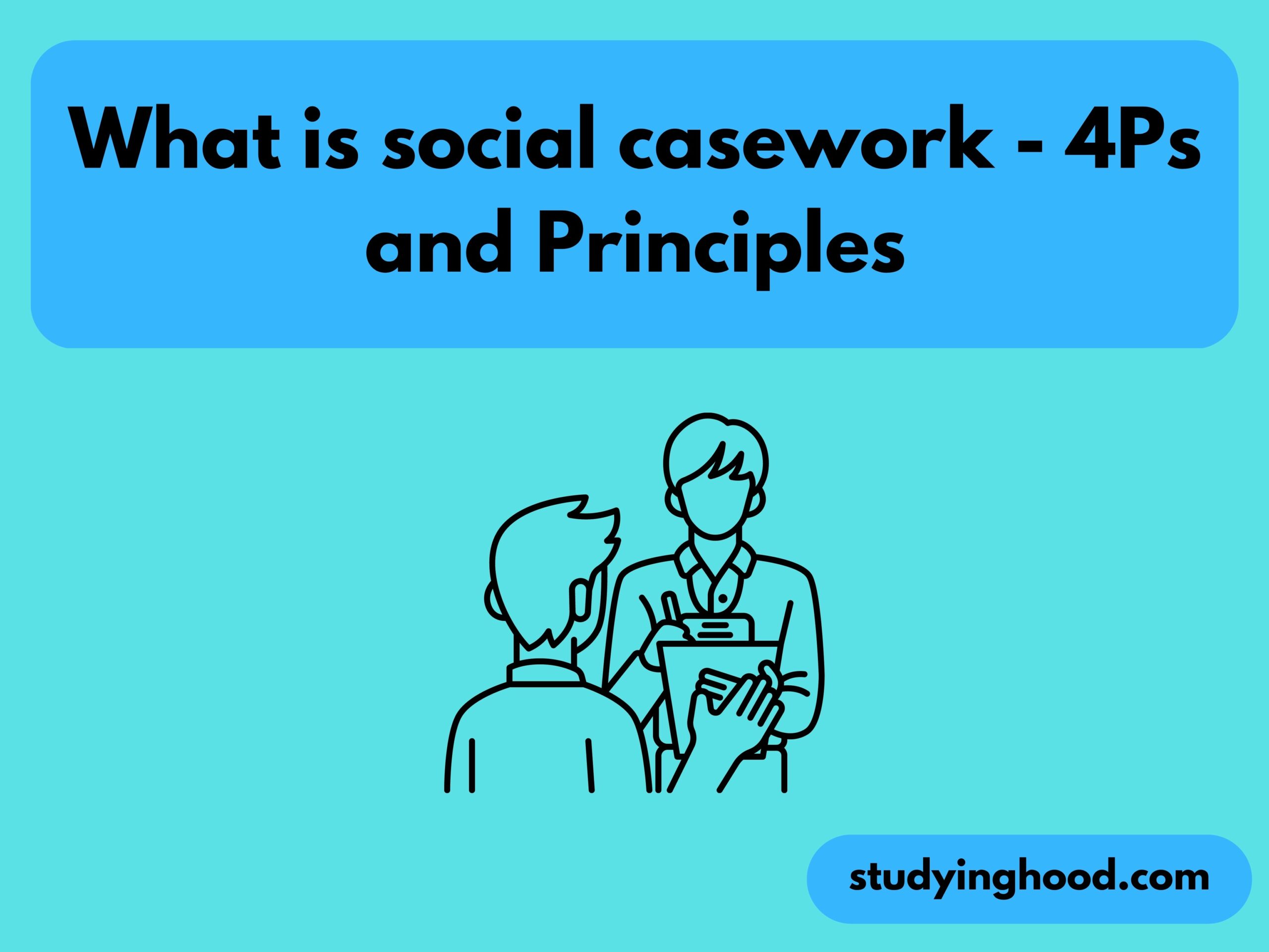 What is social casework - 4Ps and Principles